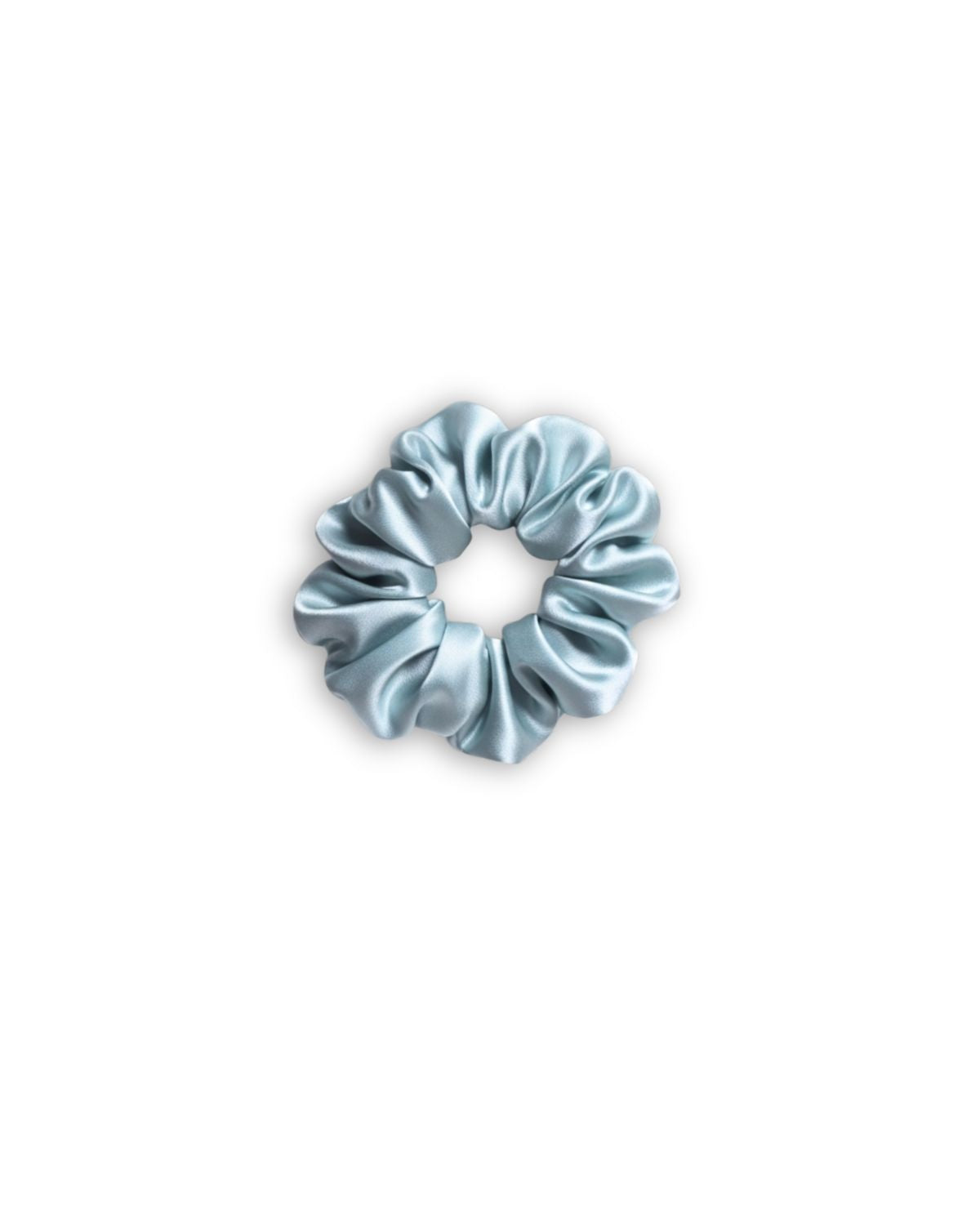 Silk Scrunchie (Large) - Powder Blue