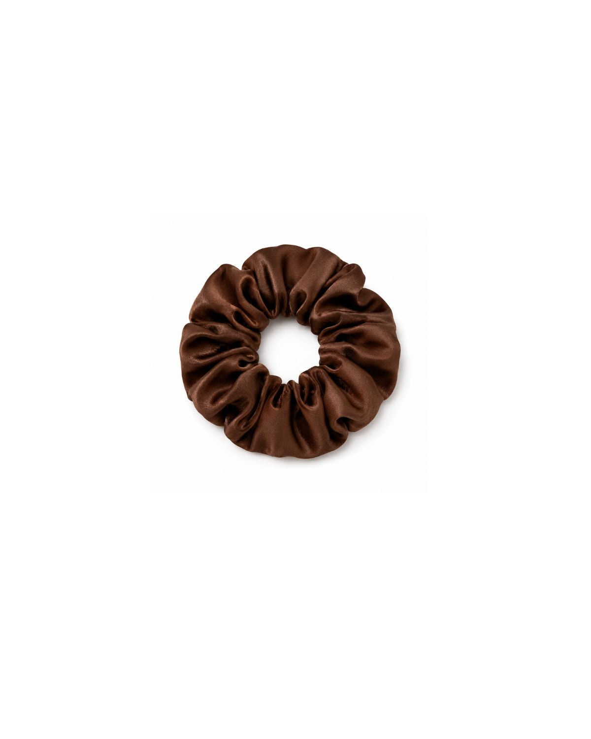 Silk Scrunchie (Large) - Espresso