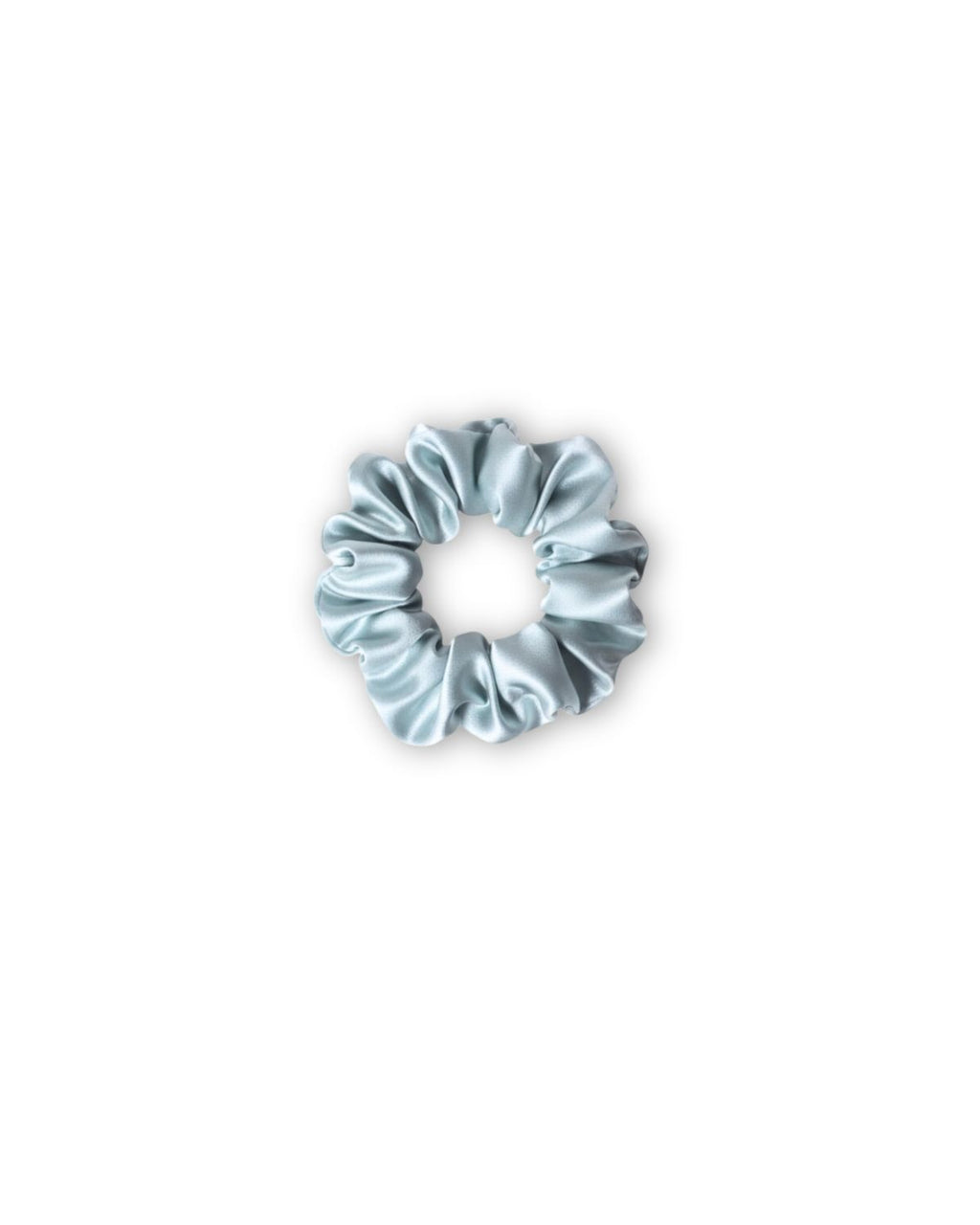 Silk Scrunchie (Medium) - Powder Blue