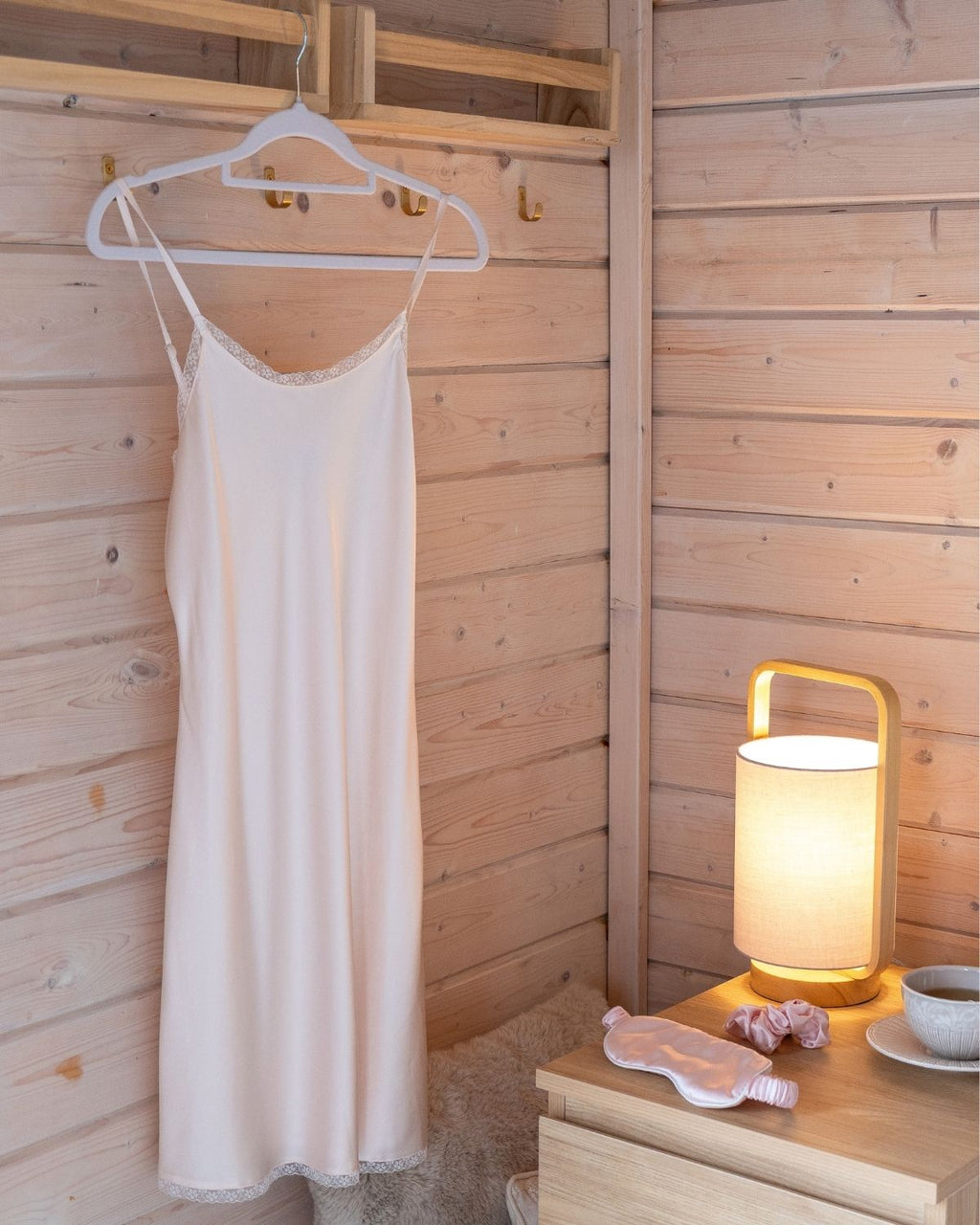 Silk Lace Ritual Dress - Heavenly Pink